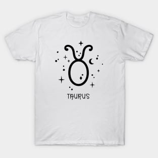 Taurus Celestial Zodiac Sign Symbol T-Shirt